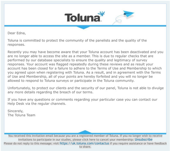 Important Account Information – Please read carefully