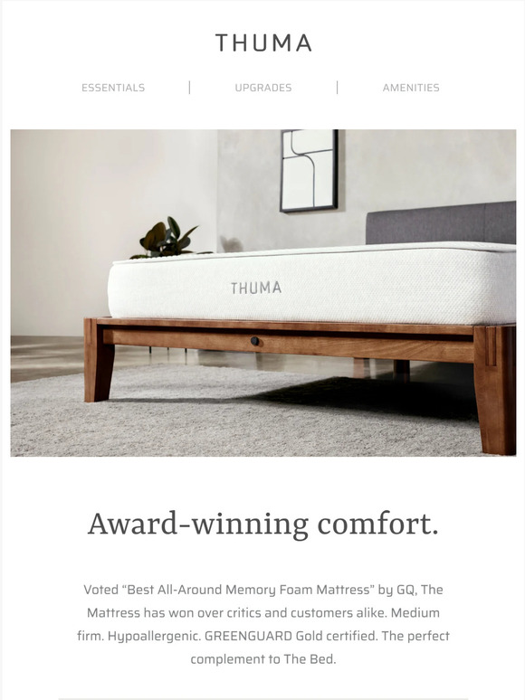 Thuma Better mattress, better sleep. Milled
