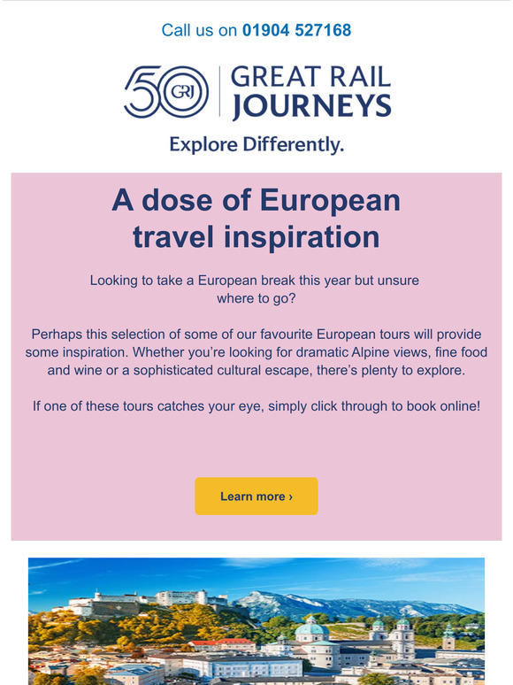 GreatRailJourneys Europe 2023 some of our favourite tours Milled