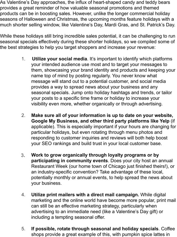 7 Simple Ways to Boost Seasonal Sales