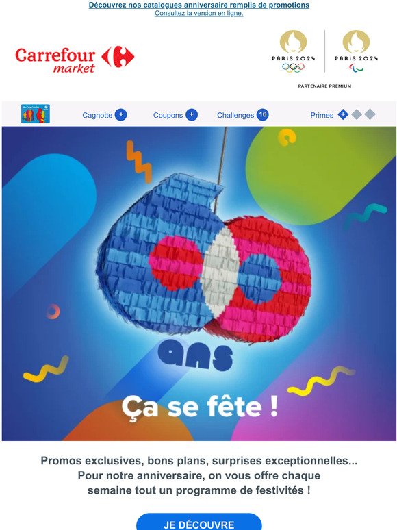 Top départ des 60 ans Carrefour : découvrez tout un programme de festivités