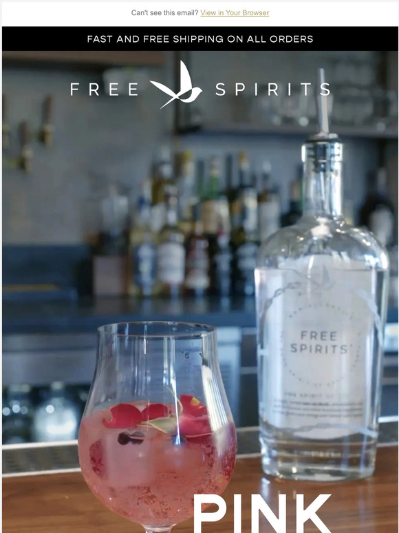 Free Spirits Pink Gin and Tonic Milled