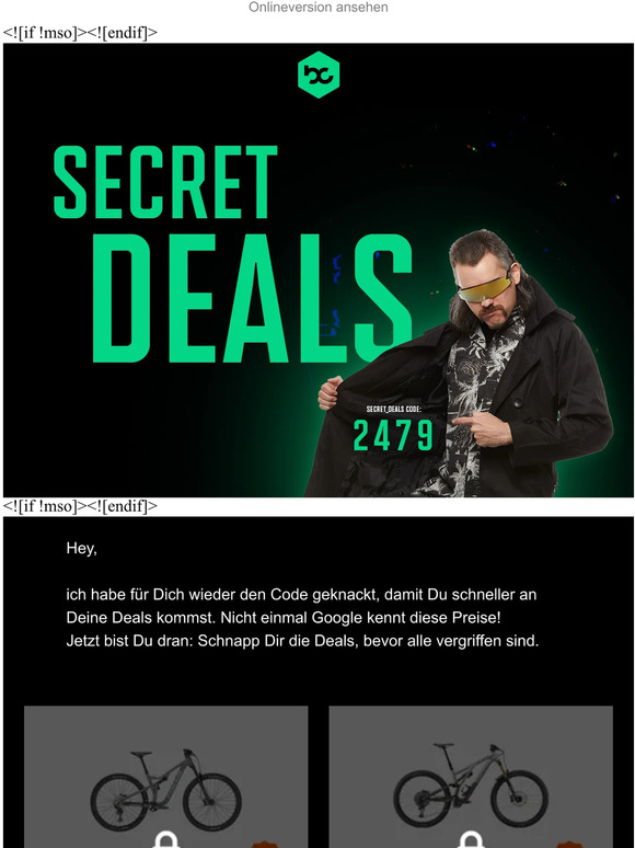 Pssst, schon entdeckt? Es gibt noch mehr Secret_Deals › 