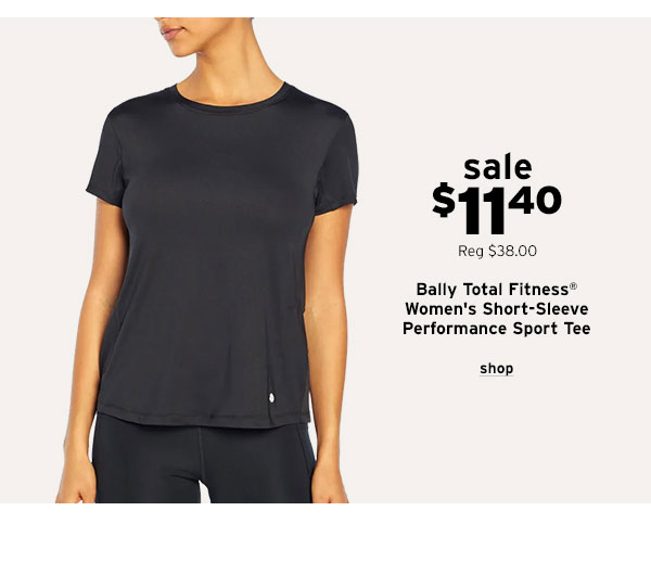 Bally Total Fitness Women's Short-Sleeve Performance Sport Tee - Click to Shop