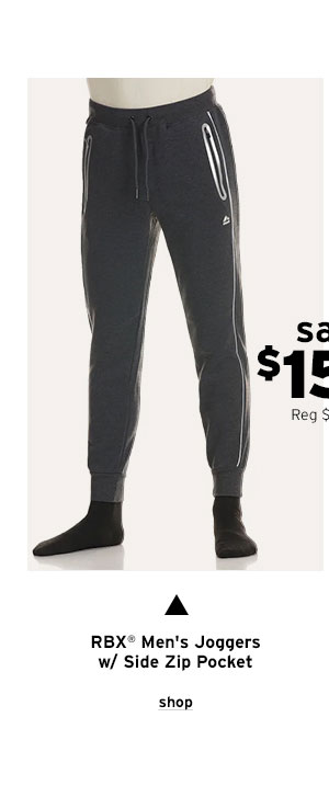 RBX Men's JOggers w/ Side Zip Pocket - Click to Shop