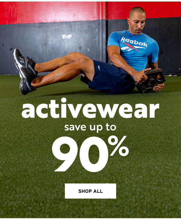 Activewear save up to 90% - Click to Shop All