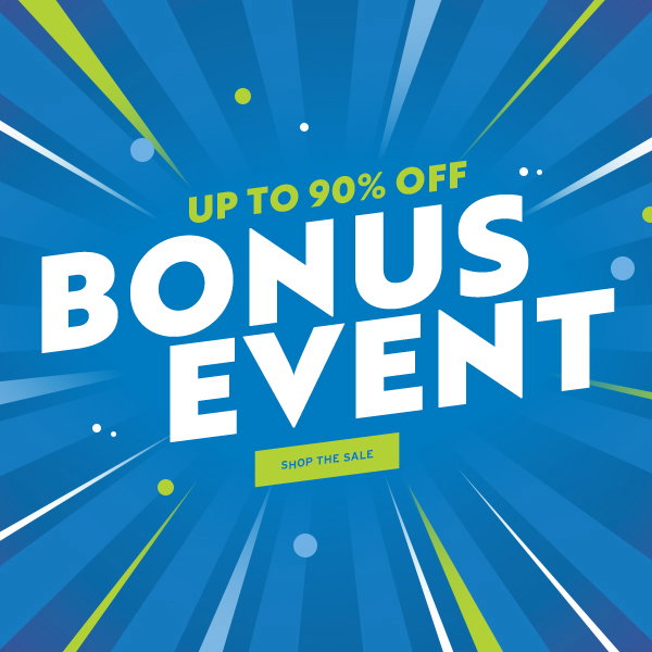 Up to 90% OFF Bonus Event - Click to Shop the Sale