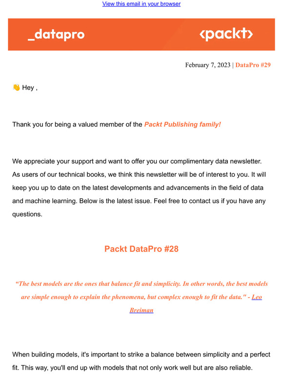 Packt: Level Up your data and machine learning skills with Packt ...