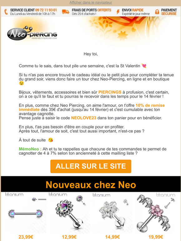 Hey toi, 10% de remise pour la St Valentin ❤️