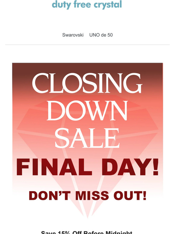 Last Day before we close