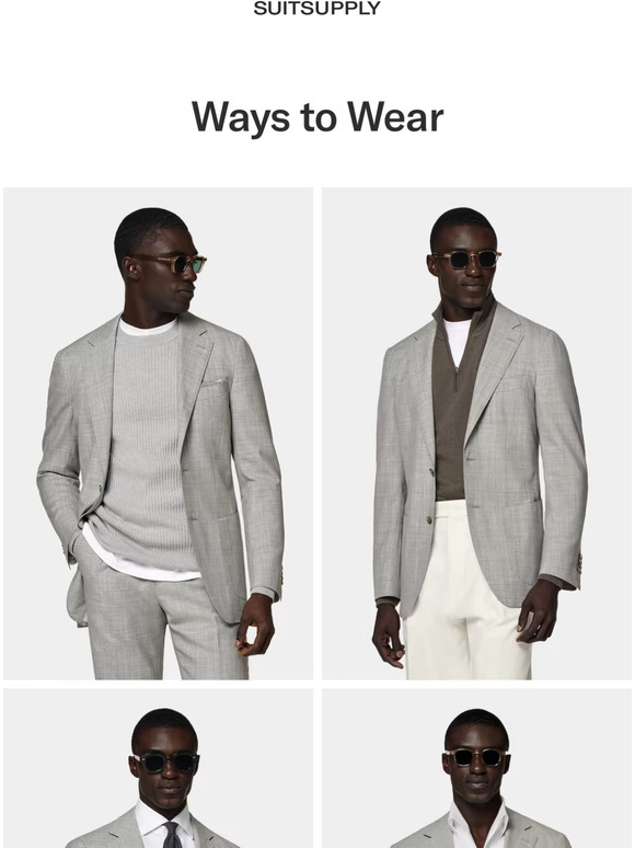 Suitsupply PL See How One Suit Can Deliver Four Different Looks Milled