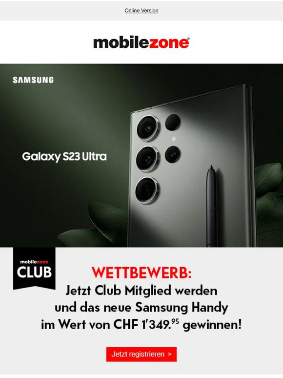 🔥 Gewinne ein Samsung Galaxy S23 Ultra, —