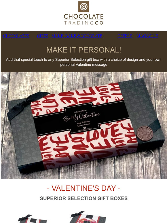 Order your Valentine's Day Chocolate Gift Today