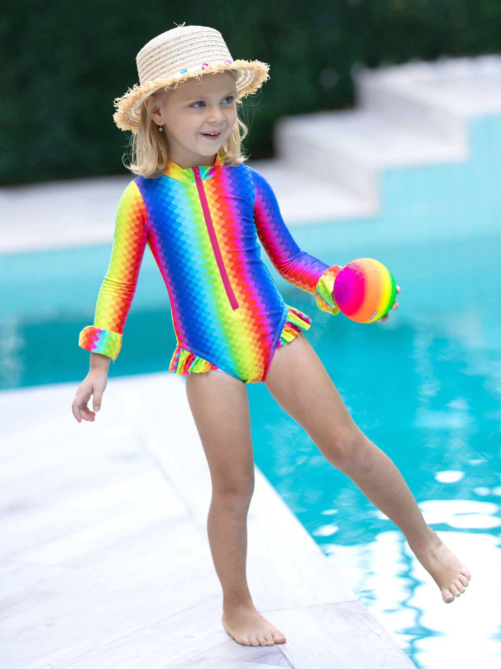 Image of Rainbow Fish One Piece Swimsuit