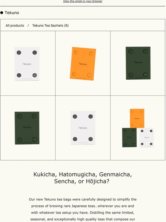 Kukicha, Hatomugicha, Genmaicha, Sencha, or Hōjicha?