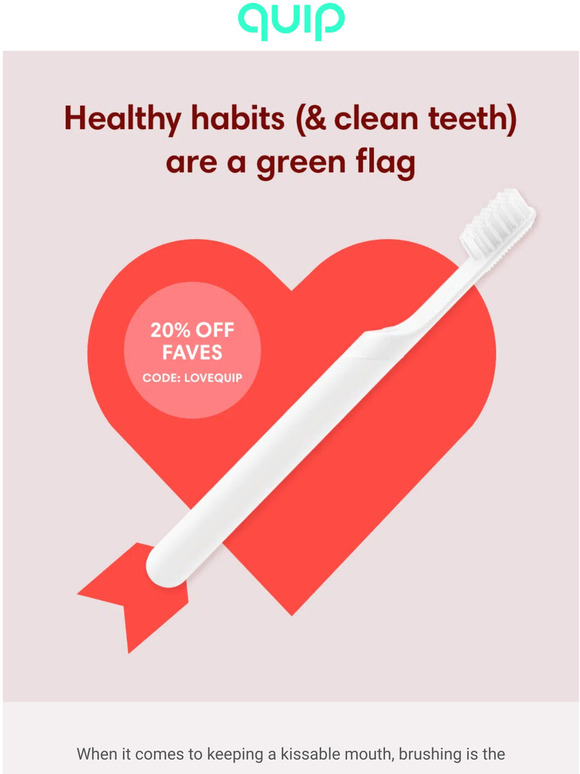 quip 🤭 Ready to leave a brush at their place? Milled