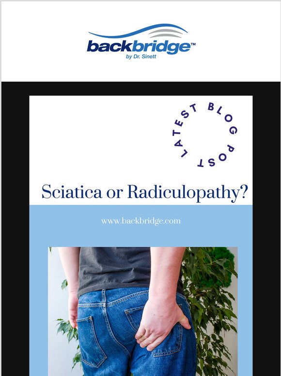 Is my back (or hip!) pain sciatica or radiculopathy?