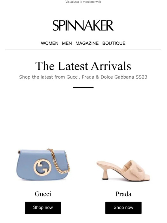 Just In: Gucci, Prada, Chloé & more...