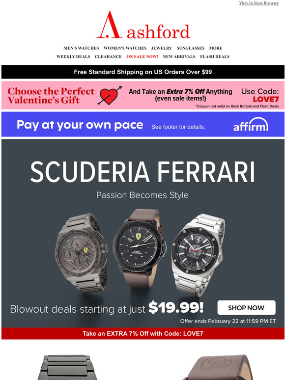 SCUDERIA FERRARI & REVUE THOMMEN On Sale Now