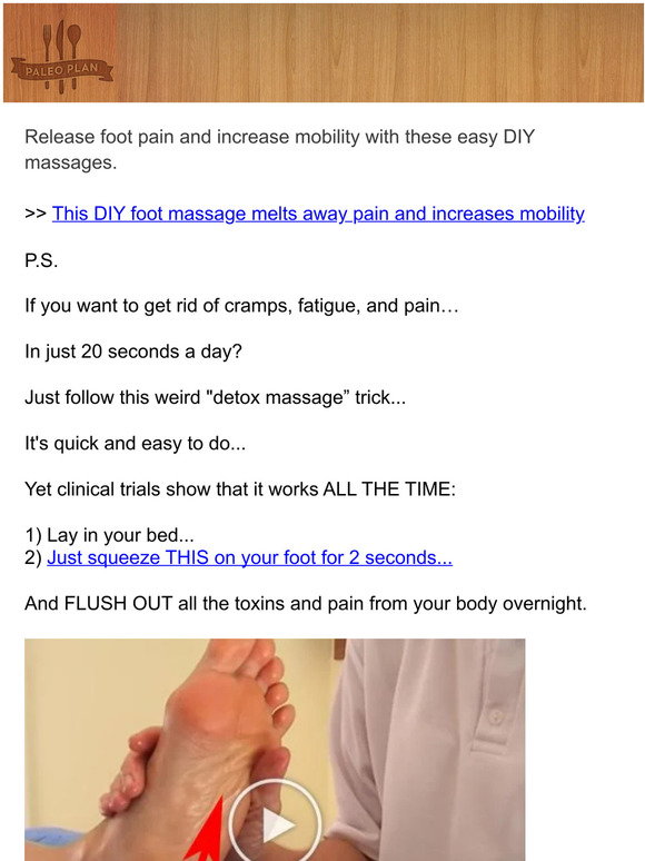 PaleoPlan this DIY foot massage melts away pain and helps mobility