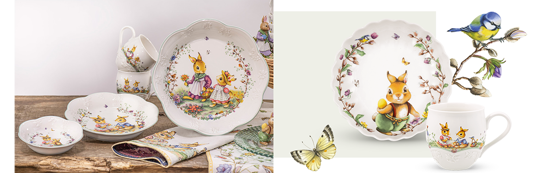 Bocal Villeroy & Boch Spring – Décoration Pâques – Porcelaine – Neuf