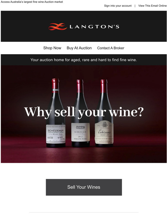Langton's Top 6 reasons to sell your wine now Milled