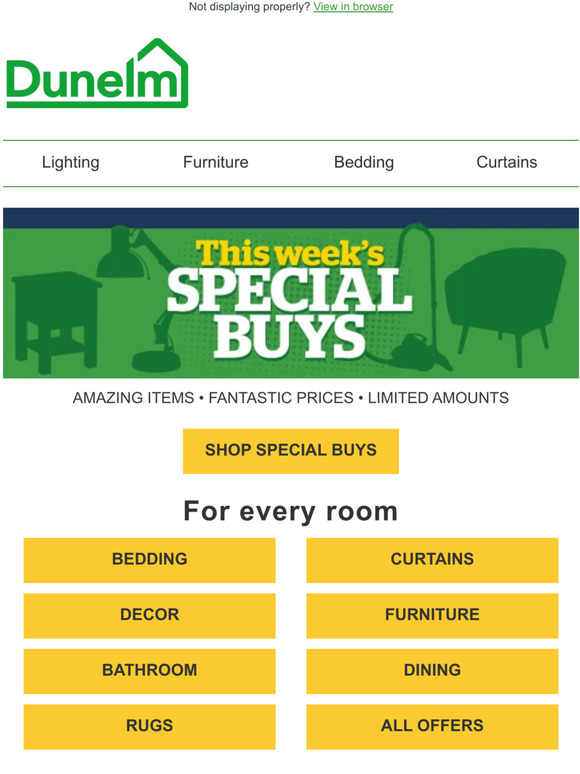 Dunelm New Special Buys are here! Milled