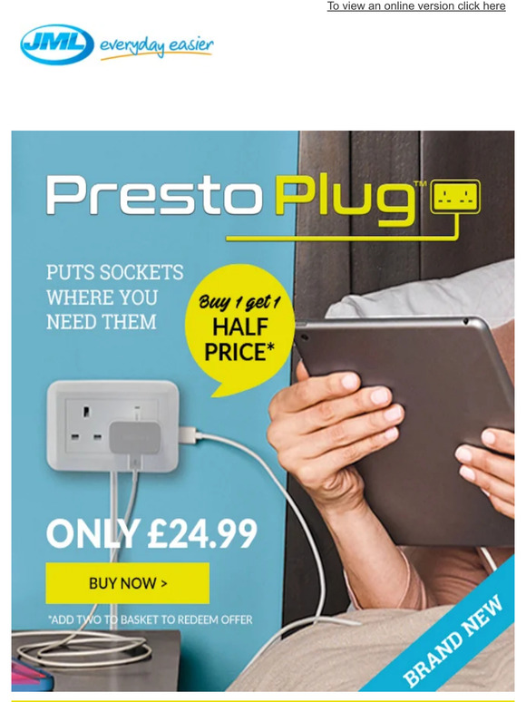 JML Direct Put plug sockets right where you need them Milled