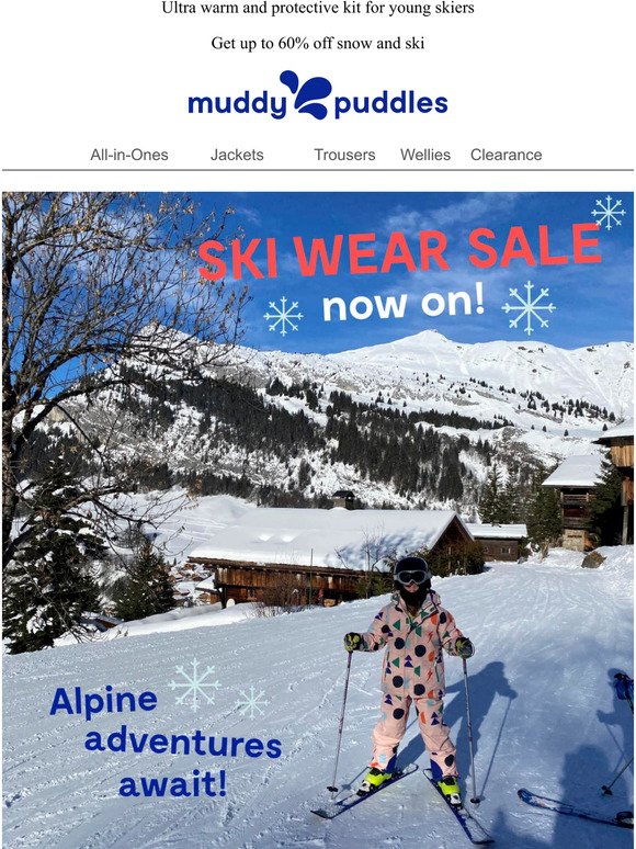 Ready for half term ski adventures? Ski wear SALE now on! ⛷️