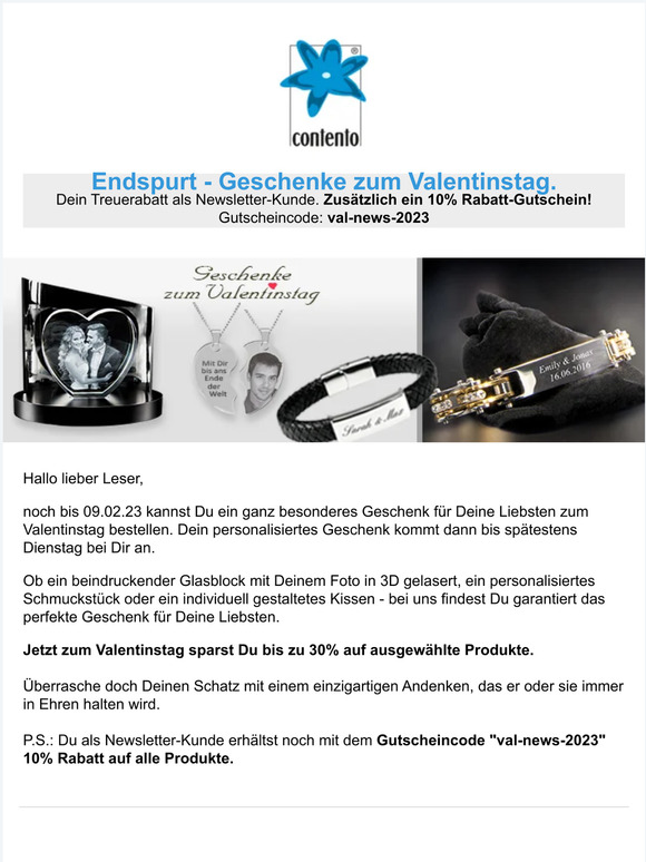 Endspurt - Geschenke zum ❤️ Valentinstag sichern