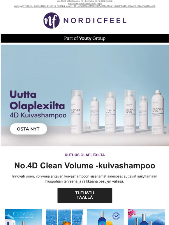 Ihonhoito jopa -25% ja OLAPLEX & ESCADA -uutuudet💙🇬🇷🌅
