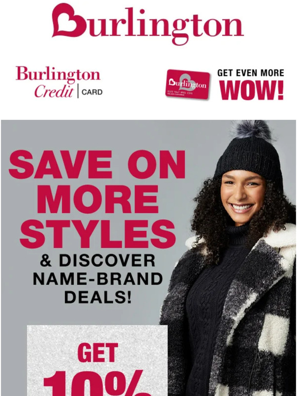 Burlington Coat Factory Invitation to Apply for a Burlington Credit