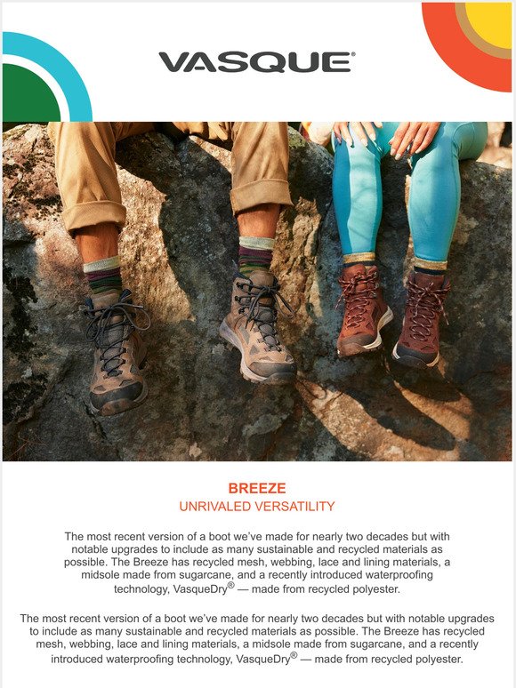 The Breeze --> Our Most Sustainable Boot