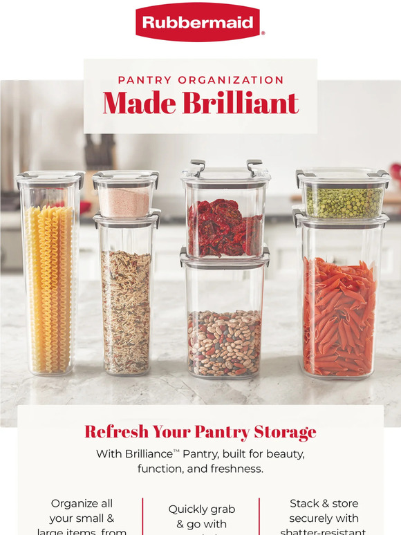 Newell's Rubbermaid launches Brilliance glass food storage containers