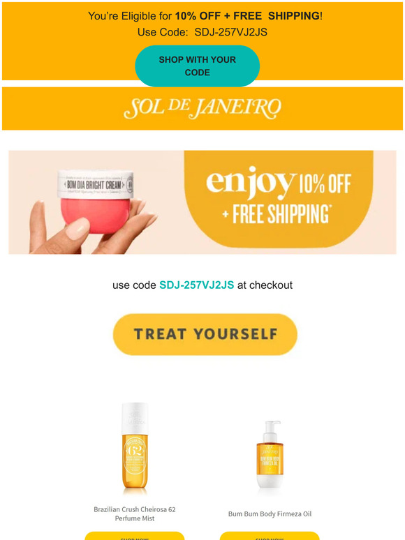 Reminder: Enjoy 10% off + Free Shipping ✨