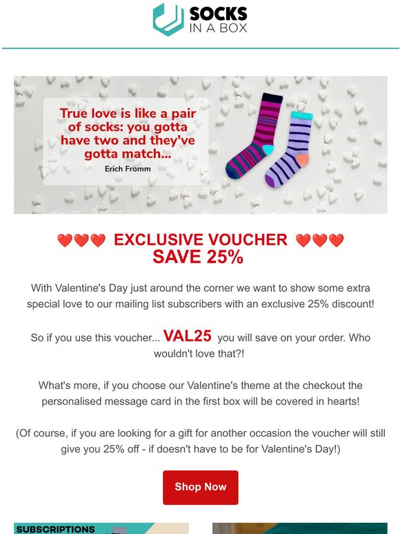 ❤️ Save 25% for Valentine's Day... you've gotta love that!