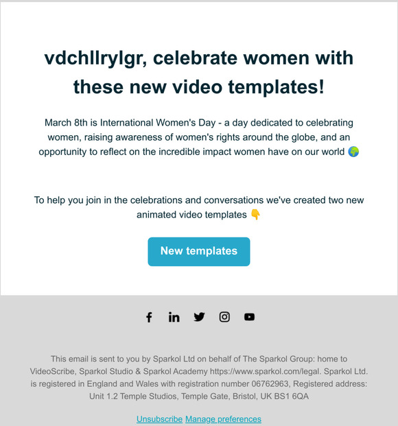 New templates for International Women's Day, —!