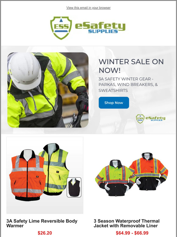 WINTER SALE, ON NOW! // 3A Safety Parkas & Winter Wear