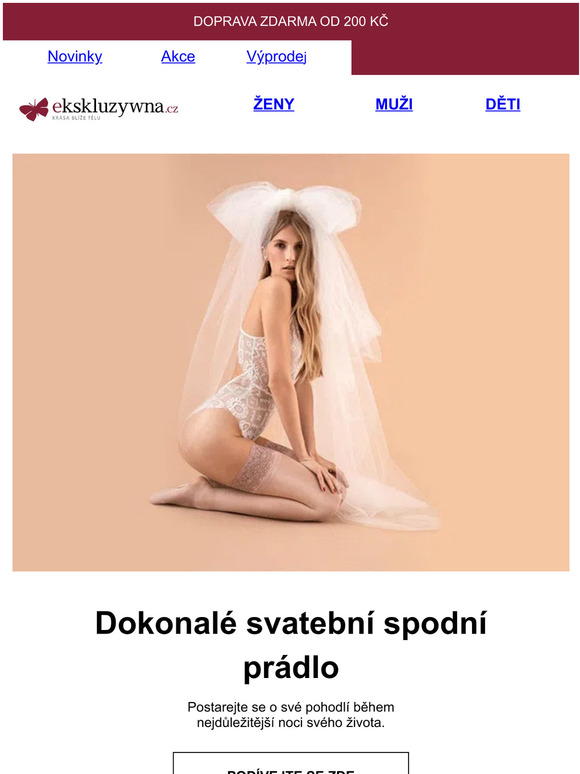 Svatební prádlo - naplánujte si svůj nejdůležitější den dokonale.