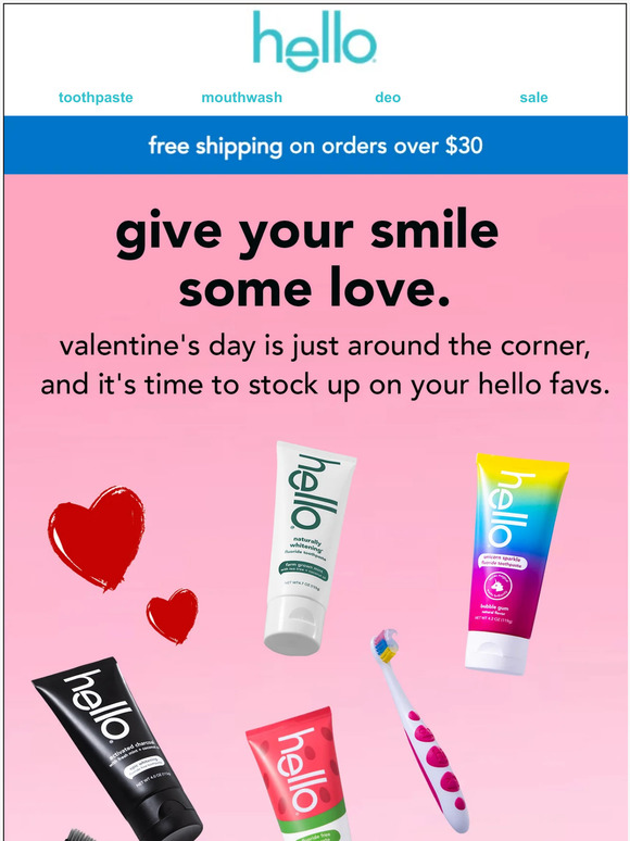 get 2 free brushes for you + your Valentine. 😍