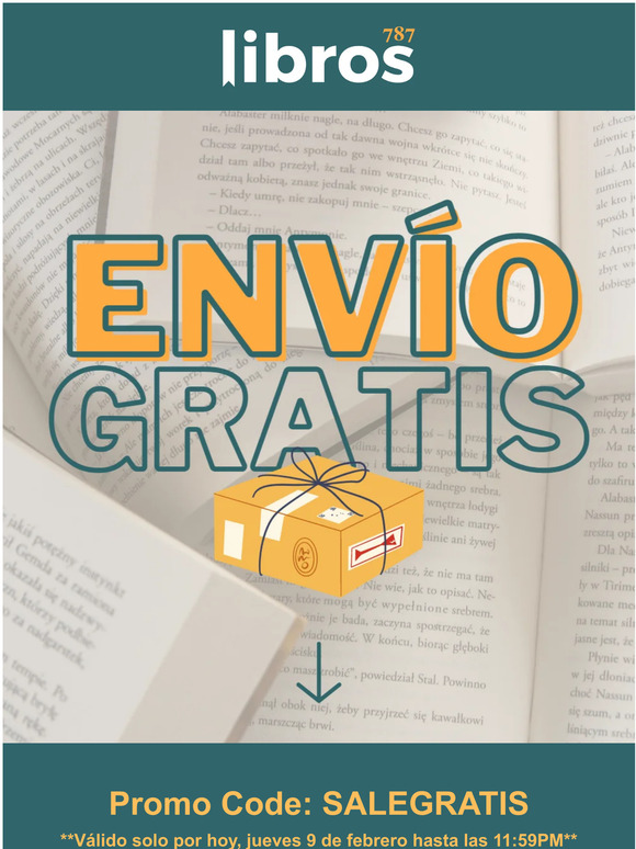 ¡Envío GRATIS solo por hoy! 📚