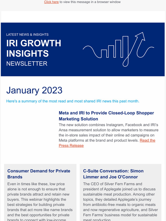 Monthly Recap of IRI News and Insights