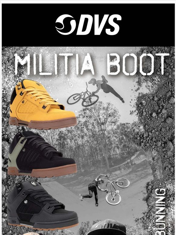 MILITIA BOOT - Jamie Bunning takes to the skies in DVS.
