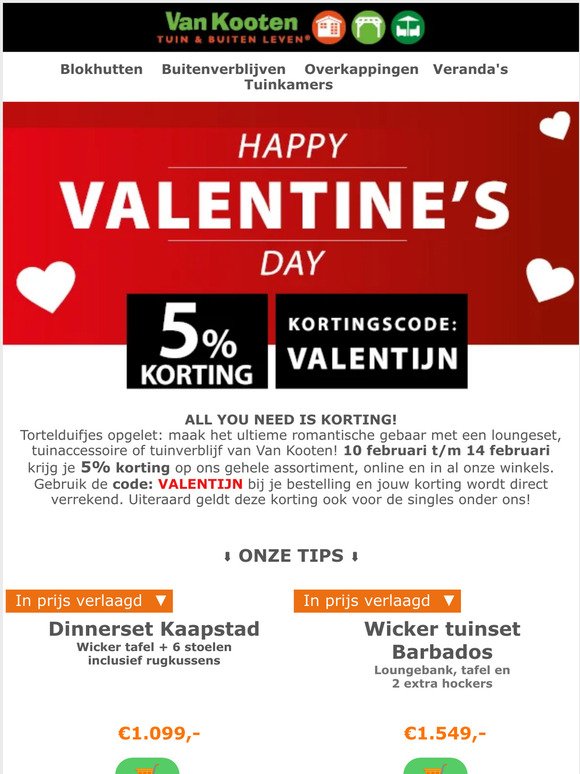 Valentijns ACTIE! Profiteer t/m 14 februari van een UNIEKE KORTING!