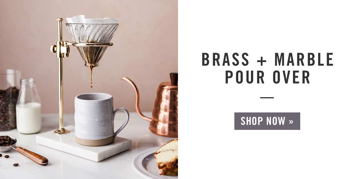 Brass and Marble Pour Over»