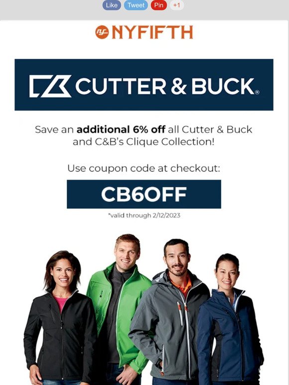 Our CUTTER & BUCK Sale is going on NOW 🎉