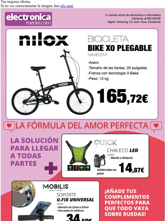La mejor combinación para tu bicicleta Nilox