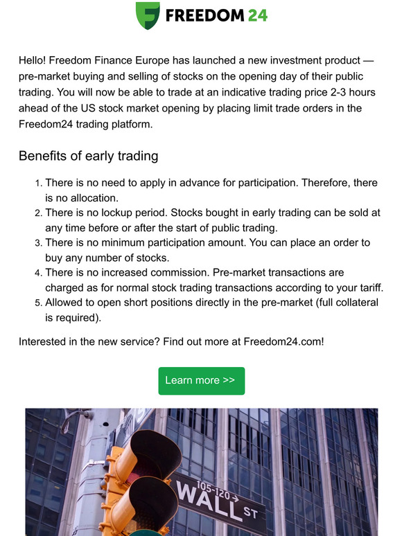 Pre-market deals on the first day of trading — no allocation or lock up