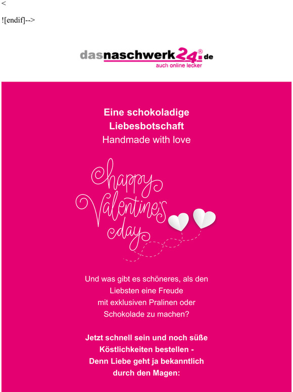💖 Nicht vergessen - Am 14.2. ist Valentinstag!