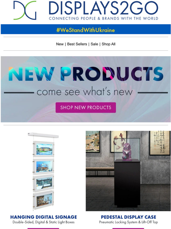 Displays2go Say Hello To All New Display Solutions! Milled